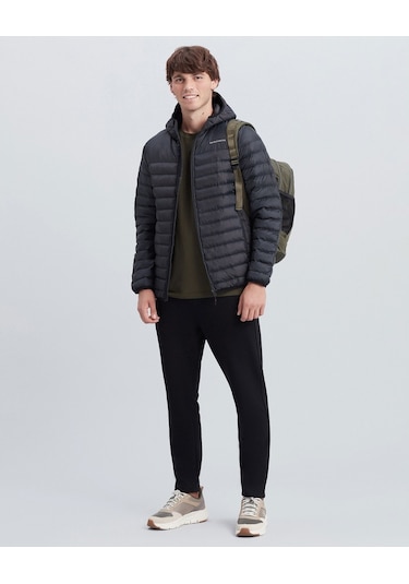 Skechers M Essential Hooded Jacket Erkek Siyah Mont S202063-001 Siyah