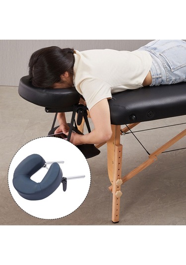 Suntek U Şeklinde Yastıklı Pu Deri Hafif Minderli Masaj Lacivert