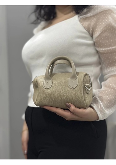 Biçomi Vizon Cilt Bugo Çanta Vizon