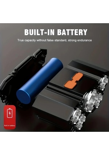 Brightnova 1 Adet Led Headlamp Şarj Edilebilir Güçlü 5 Ledli Taşınabilir Headlight 1 Usb Kampçılık Acil Durum Aydınlatma Balıkçılık Işık Altın