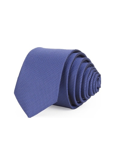 Tudors İnce Kendinden Desenli Erkek Kravat - Mavi (366289259) Mavi