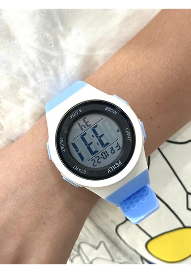 Penly Su Geçirmez Dijital Çocuk Kol Saati 348 Model Mavi +4 Renk Kronometre-alarmlı 5atm