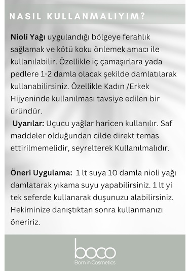 Boco Born In Cosmetics Nioli Buhurdanlık Uçucu Yağı 5 ML
