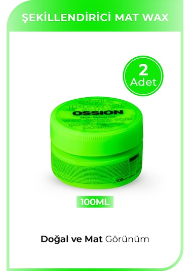 Morfose Ossion Matte Styling Wax 2 x 100 ML