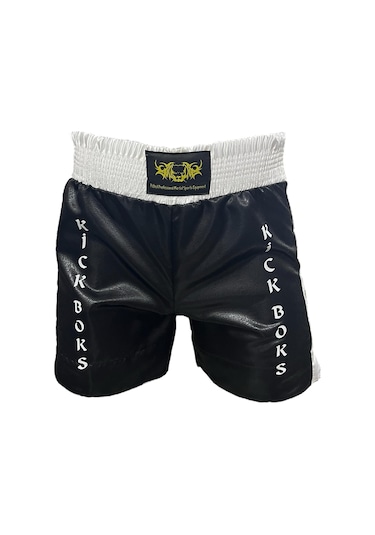 Kickboks Şortu - Kickboks Antrenman Ve Müsabaka Şortu Siyah