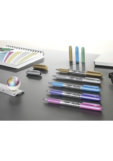 Bic Marking Color Blister Metalik Renkler Keçeli Kalem 8'li