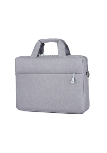 Vkemall Gri Oxford Kumaş Dizüstü Bilgisayar Çantası - 14/15.6 İnç, Elden Taşınabilir & Tek Omuzlu, Profesyonel & Öğrenci İçin, Çok Amaçlı Depolama Gri