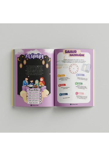 Çocuklar İçin Ramazan Ajandası Mavi Kapak Mavi