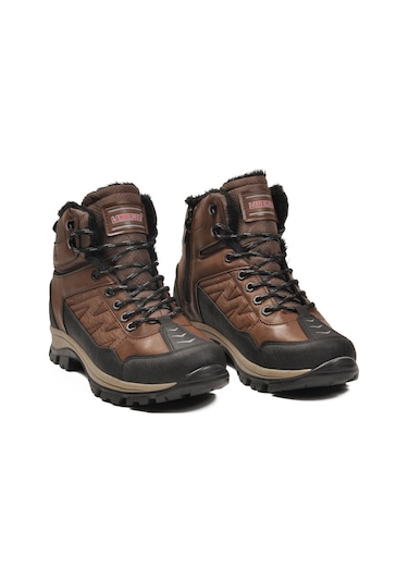 Ayakmod Taba Kroko İçi Kürklü Kaymaz Taban Soğuğa Dirençli Erkek Outdoor Bot 980 M Taba Ayakmod Taba Kroko İçi Kürklü Kaymaz Taban Soğuğa Dirençli Erkek Outdoor Bot 980 M Taba