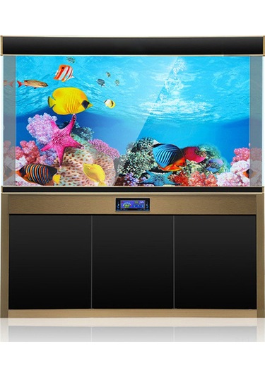 Youmex Akvaryum Arka Planı 3d立体 Filmi - Model A, 60x102 Cm Boyutunda Dekoratif Duvar Kağıdı