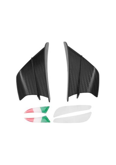 Novahub Winglet V4 Spoiler Siyah Sabitleme S1000rr Rüzgar R1, Motosiklet Motosiklet Mat Kiti Kanat Kanat Altın Akışı Aerodinamik -10r İz Altın