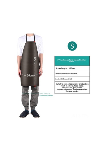 Dianziye Pvc Endüstriyel Fildişi 80x55cm : Suya Ve Yağa Dayanıklı, Uzun Kollu, Boyun Bağcıklı Mutfak/fabrika Apronu