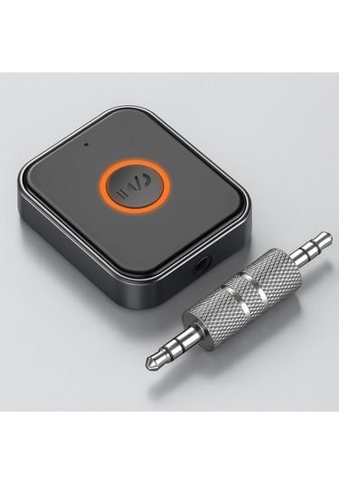 Myblack Kablosuz Bluetooth 5.3 Jack Aux Araç Ses Aktarım Kiti Adaptörü Bluetooth Dönüştürücü