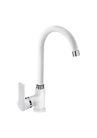 Pronto Tales Serisi Mix Kuğu Lavabo Bataryası Beyaz - Krom