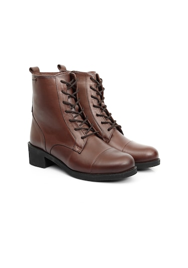 Gönderi(R) Kahve Antik Gön Hakiki Deri Yuvarlak Burun Kauçuk Taban 001