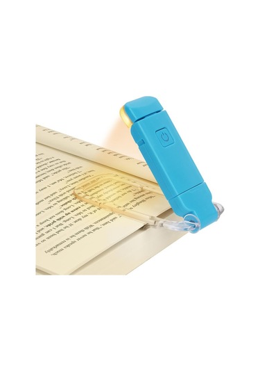 Mavi Led Usb Şarj Edilebilir Kitap Işığı Okuma Işığı Göz Koruması Gece Lambası Taşınabilir Klipsli Masa Işığı Yer Ayracı Okuma Işığı Gece Lambası Mavi