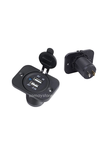 Marin Usb Soketi Çift Usb 12V 24V