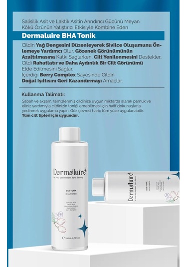Dermaluire Gözenek Karşıtı Serum 30 ML + Bha Tonik 200 ML