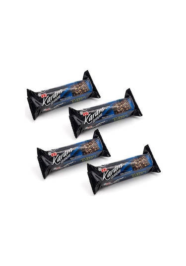 Sevdiklerinize Özel Ahşap Hediye Kutusunda 4 Adet Karam Gurme Bitter Çikolatalı ( İyi ki Doğdun Yazılı )