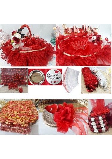 347 Parça Kına Gecesi Tam Set, Kına Gecesi Malzemeleri Ekonomik