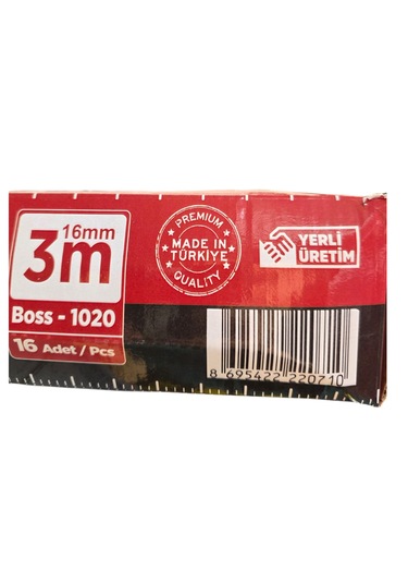 Boss 3x16 Mm Şerit Metre 16 Adet 3 M