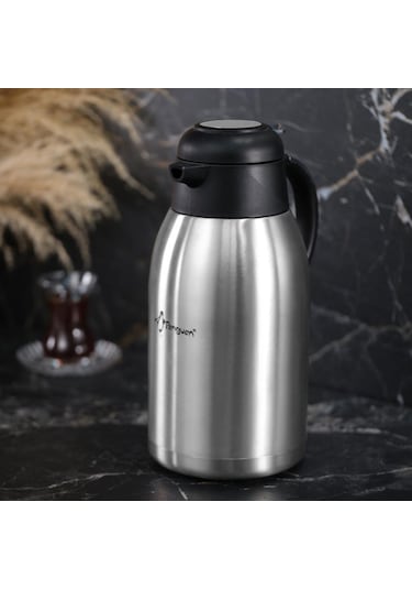 Penguen 2.5 Litre Çift Katlı Çelik Termos Çay Termosu 1250xs