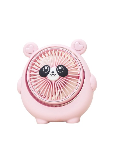 Küçük Vantilatör Pembe Tutan Sevimli Panda 1