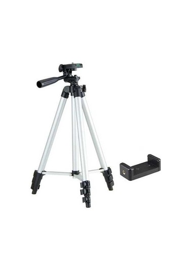 Createtech 110cm Alüminyum Tripod, Dslr Ve Telefon Tutucu, Canlı Akış İçin Uygun
