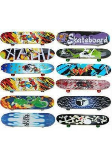 Iç Bükey Kaykay Kay Kay + Korumalık Erkek Kız Kaykay Orta Boy Çok Renkli