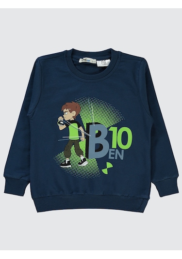 Ben10 Ben 10 Erkek Çocuk Sweatshirt 2-5 Yaş Lacivert