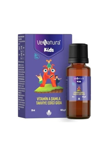 Venatura Kids Vitamin A Damla Takviye Edici Gıda 30 Ml