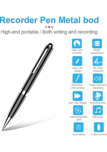 Flybuy 8gb Akıllı Ses Kaydedici: Ders, Toplantı Ve Müzik İçin Hd Kayıt Cihazı