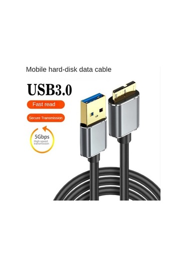 Qingmipy Usb3.0 Mikro Veri Kablosu, 1m Uzunlukta, Cep Diski Kutusu Ve Dizüstü Bilgisayarlar İçin Hızlı Transfer Kablo