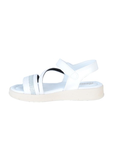 Poliva 5090 Düz Günlük Kız Çocuk Sandalet Beyaz