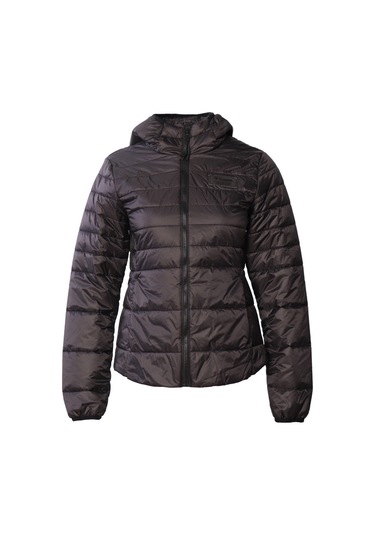 Hummel Shyvana Kadın Siyah Kapüşonlu Şişme Mont Siyah