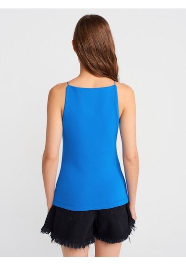 Dilvin 21020 Halter Yaka Top-saks Saks