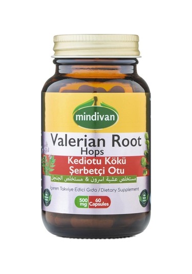 Mindivan Valerian Root Hops 60 Kapsül Aromasız