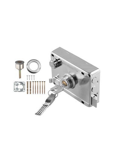 Nayomiglow Dış Kapı Kilitleri Güvenlik Hırsızlık Önleme Kilidi Çoklu Sigorta Kilidi Ahşap Kapı Kilidi Donanım İç Yurt