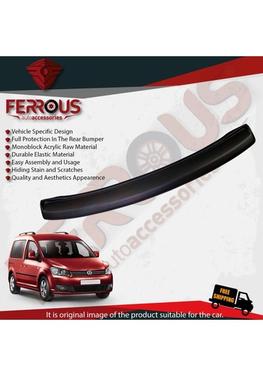 Volkswagen Caddy Arka Tampon Üstü Koruyucu 2004 2015 Model N11.1917