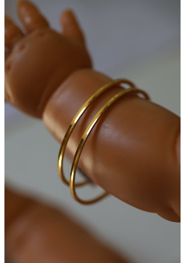 Yenigün Kuyumculuk 14 Ayar Altın 10,2 Gr İkili Çocuk Ajda Altın Bilezik