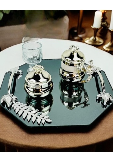 Fusion Söz Kahve Tepsisi Beyaz Beyaz