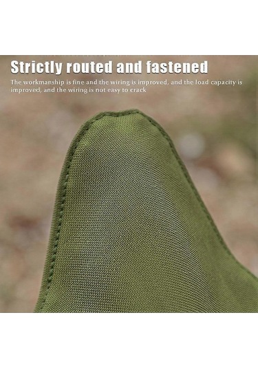 Bloomnest Üçgen Kamp Tabure Kumaş Katlanır Sandalye Balıkçılık Kampçılık Plaj Bahçe Yürüyüş Koltuk A1045 Altın-siyah Altın - Siyah