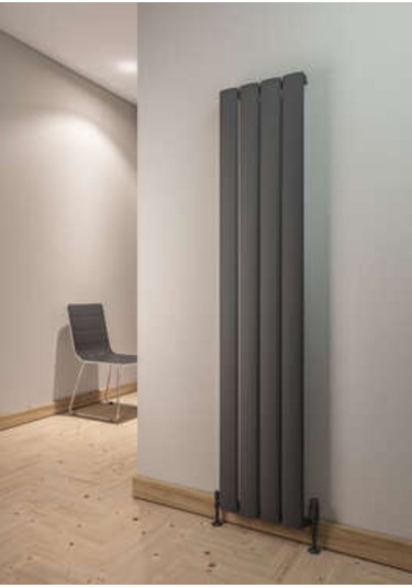 Warma Serez Dikey Alüminyum Radyatör 375x1800 Pütürlü Antrasit 7946