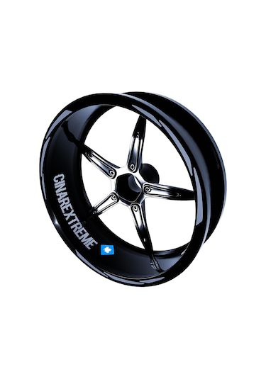 3 Parça Tasarımlı Taş Grisi Jant Şeridi Sticker Çınar Extreme