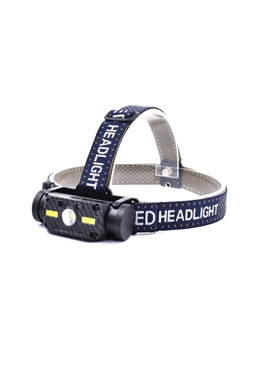 K68 Mini Led Kafa İşık Lambası Sensör Far 800lm Balıkçılık Fener Kamp Işık Lambası Siyah