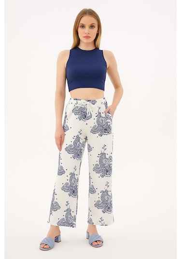 Fashion Friends Kadın Pantolon 25y0450k1 Ekru