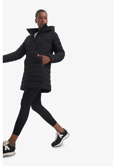 Defacto Defactofit Su İtici Regular Fit Kapüşonlu Şişme Parka Mont C6035ax25wnbk81 Siyah-bk81