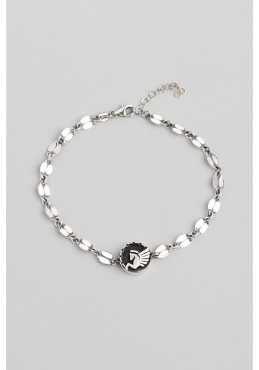 So Chic  Pegasus Figürlü 23 Cm Gümüş Erkek Bileklik