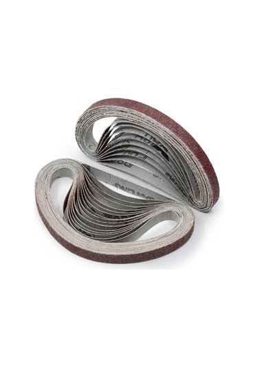 Lemestar 10 Adet 330x10mm Alüminyum Oksit Zımpara Kayışı - 240 Kum - Taşlama Ve Parlatma İçin