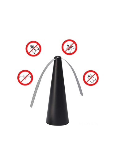 Geeksen Masaüstü Batarya İle Çalışan Sinek Tutucu Ve Kovucu Fanlar 3 Adet Siyah